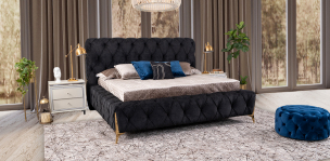 Cama King Size Salvatore Negro