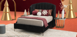 Cama Matrimonial Anika Negro