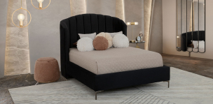 Cama Matrimonial Anika Negro