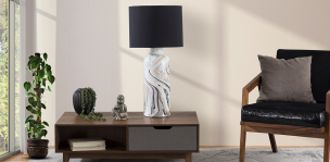 Lámpara de Mesa Baleo Jazz Gris