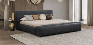 Cama King Size Piel Camerún CL Negro