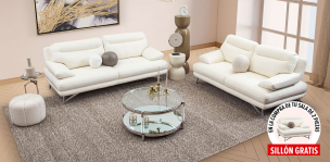 Sala Piel Match Colette Blanco  (Boal)