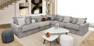 Sala Mariel Gris 5 Piezas