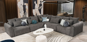 Sala Molarin CL Gris Oscuro 5 Piezas