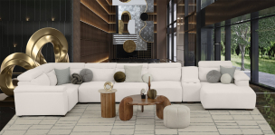 Sala Cloe CL Beige 6 Piezas
