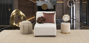 Sillón Sin Brazos Cloe CL Beige
