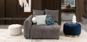 Sillón Brazo Izquierdo Molarin CL Gris Oscuro