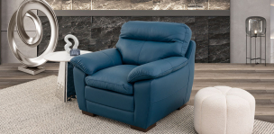 Sillón Piel Match Angels Azul (Boal)