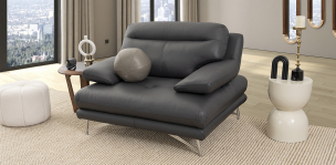Sillón Piel Match Colette Galp Dark Grey  (Boal)