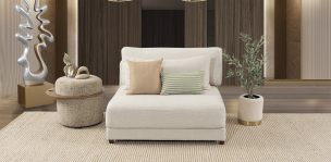 Sillón Sin Brazo Eland CL Blanco
