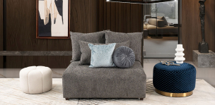 Sillón Sin Brazos Molarin CL Gris Oscuro