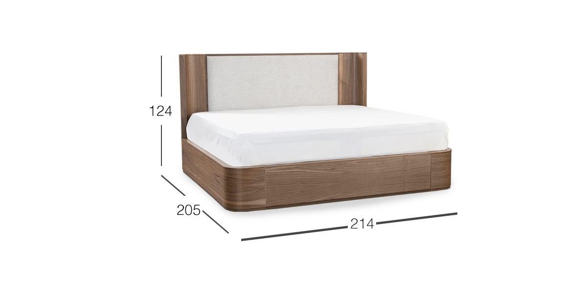 Cama King Size Dakota Café