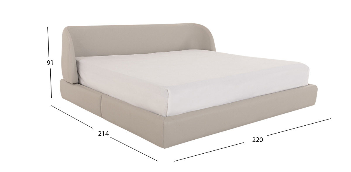 Cama King Size Nova Beige