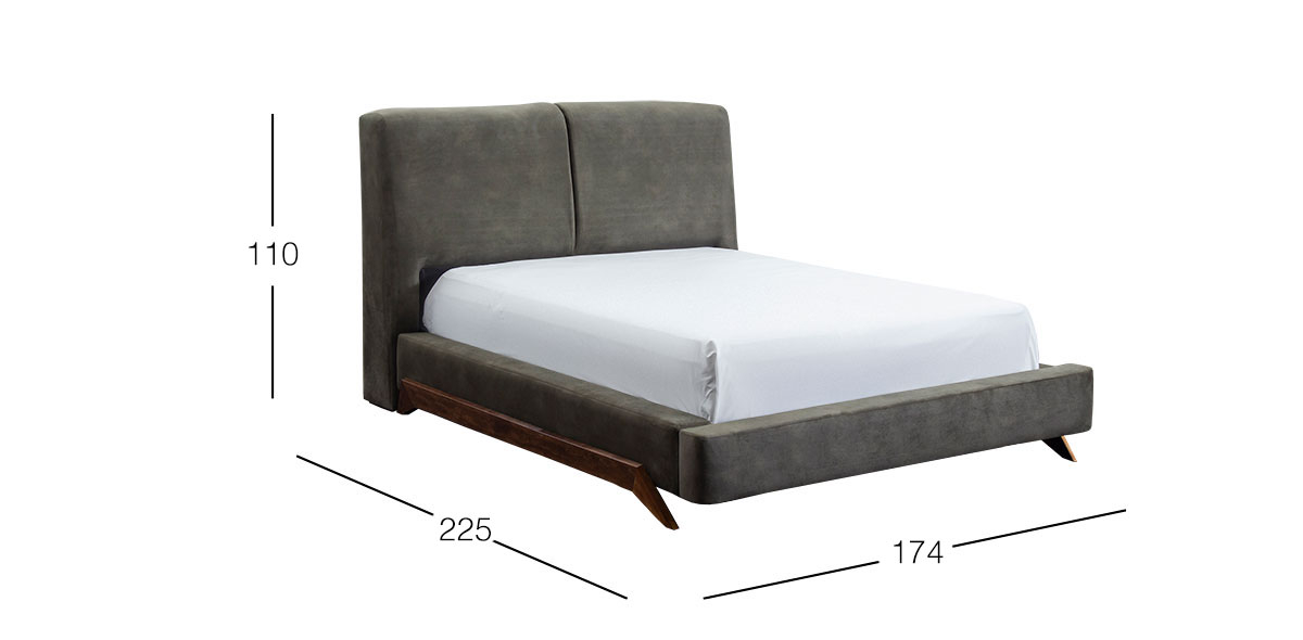 Cama Queen size Hanna Verde