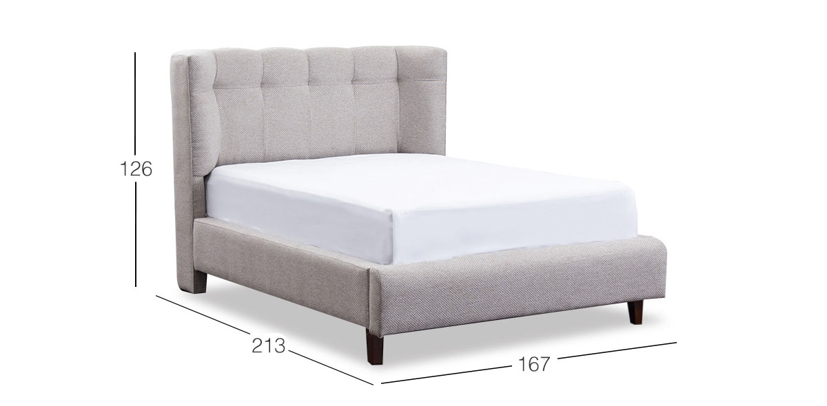 Cama Queen size Stella Beige