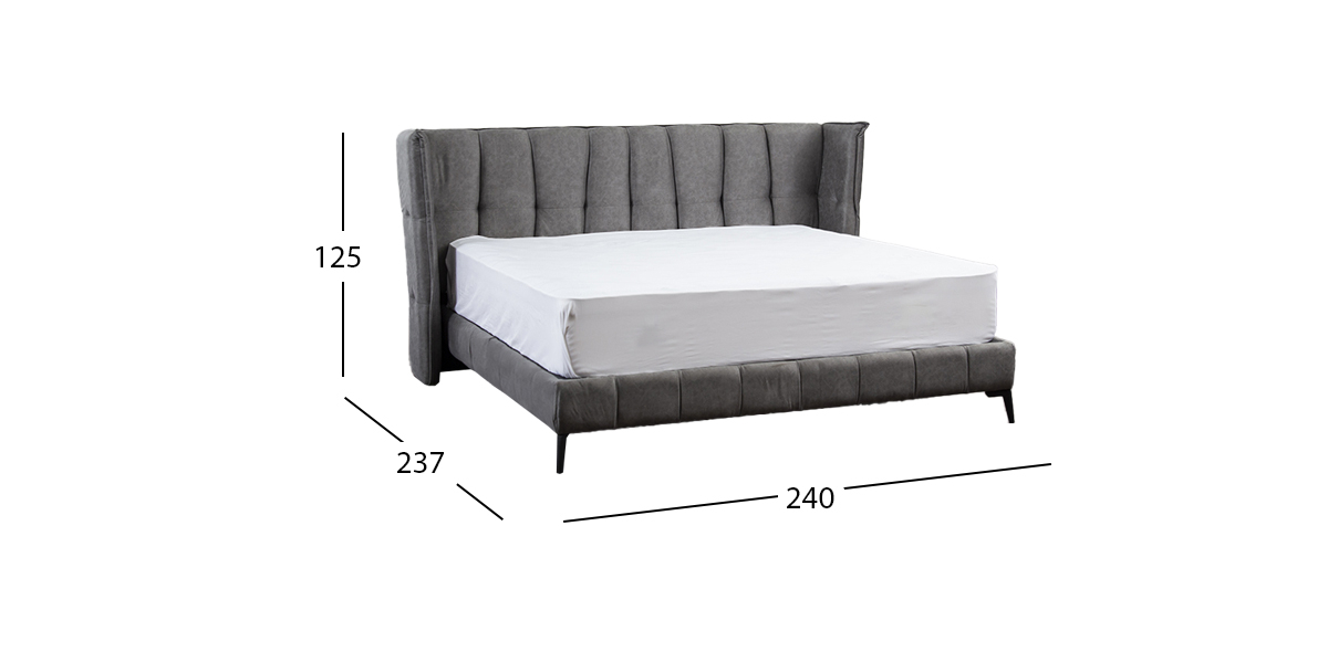 Cama King Size Samba Gris 