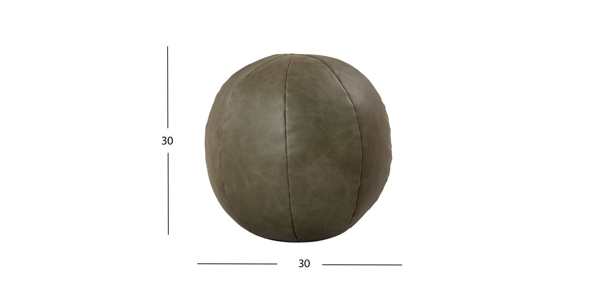 Cojín Decorativo Piel Esfera Elche Verde