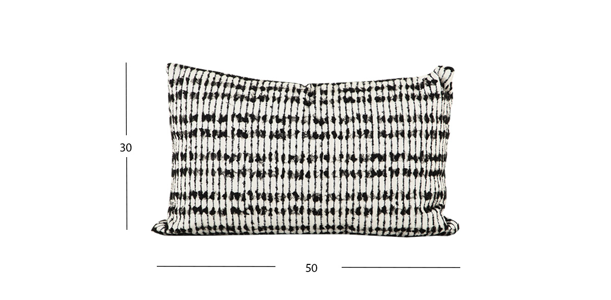 Cojín Riñonera Decorativo Nepal Tassles Negro