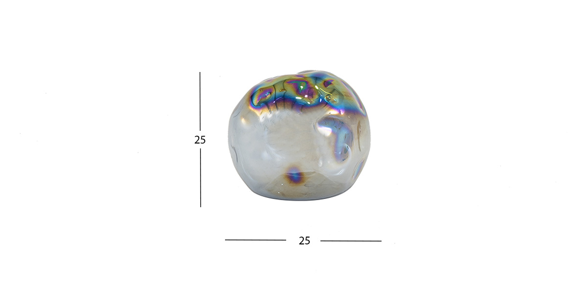 Esfera Decorativa Cristal Zirconia Azul Mediana