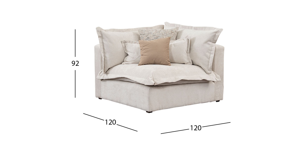 Sillón Esquinero Mariel Beige