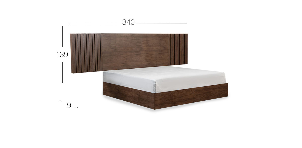 Cabecera King Size Loana Café