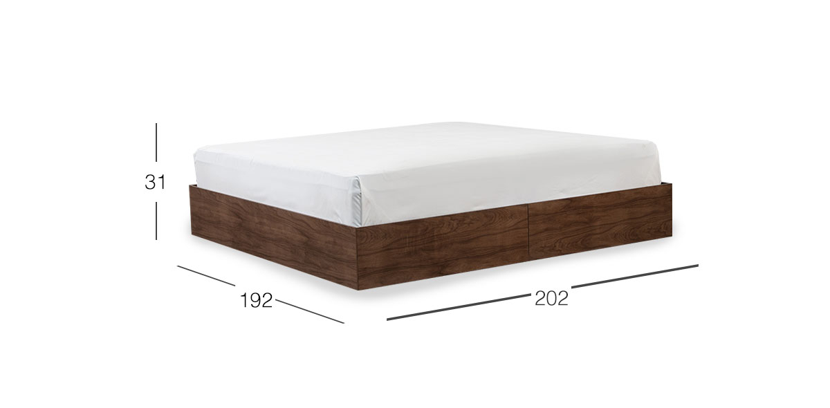 Base De Cama King Size Loana Café