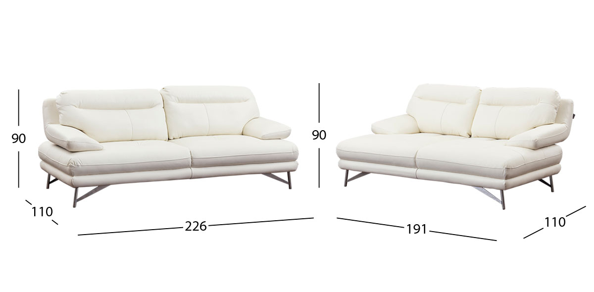 Sala Piel Match Colette Blanco (Boal)