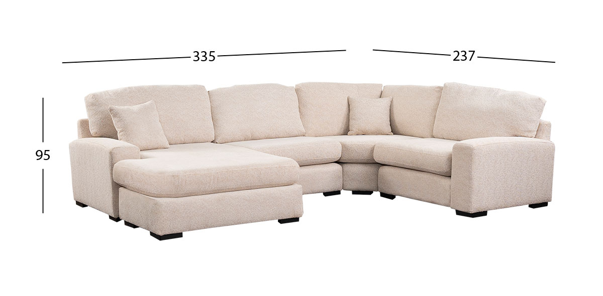 Sala Creta Algodón 4 Pzs