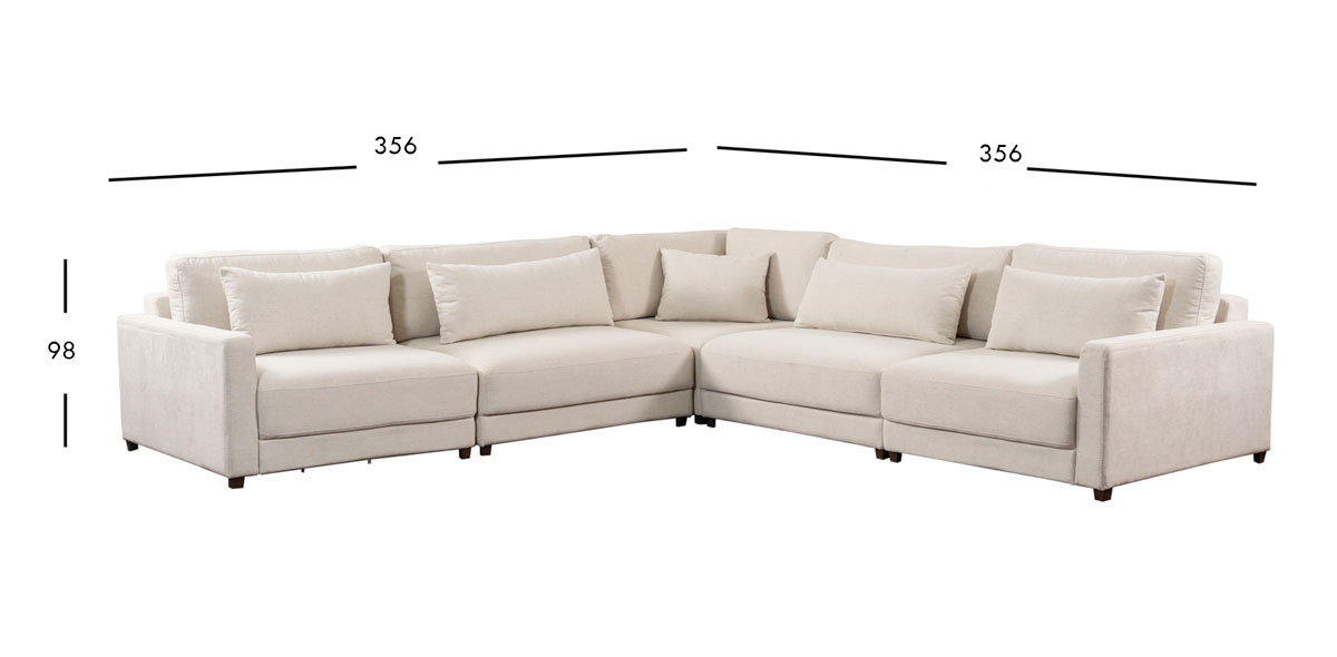 Sala Eland CL Blanco 5 Piezas