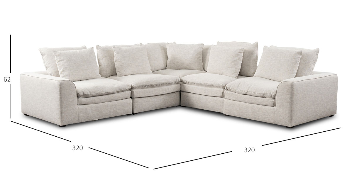 Sala Modular Lorian Beige (Boal)