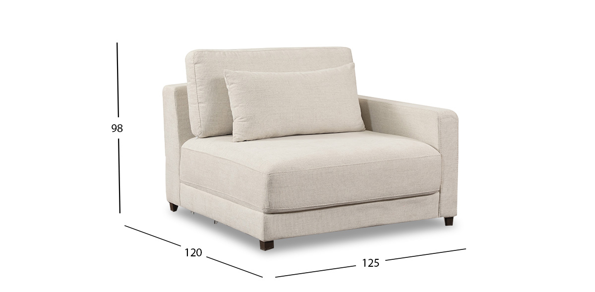 Sillón Brazo Derecho Eland CL Blanco