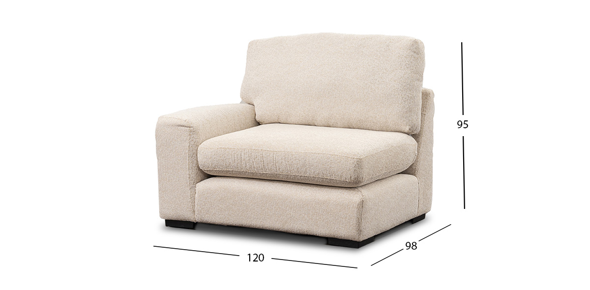 Sillón Con Brazo Creta Algodón