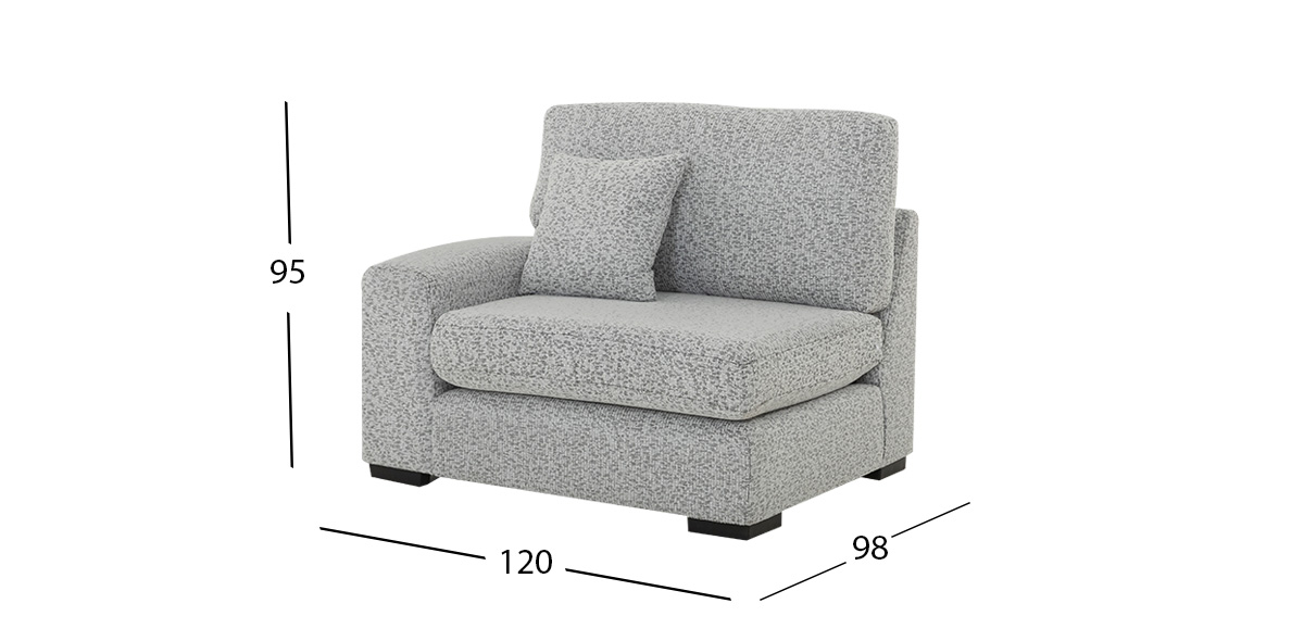 Sillón Con Brazo Creta Plus Moka