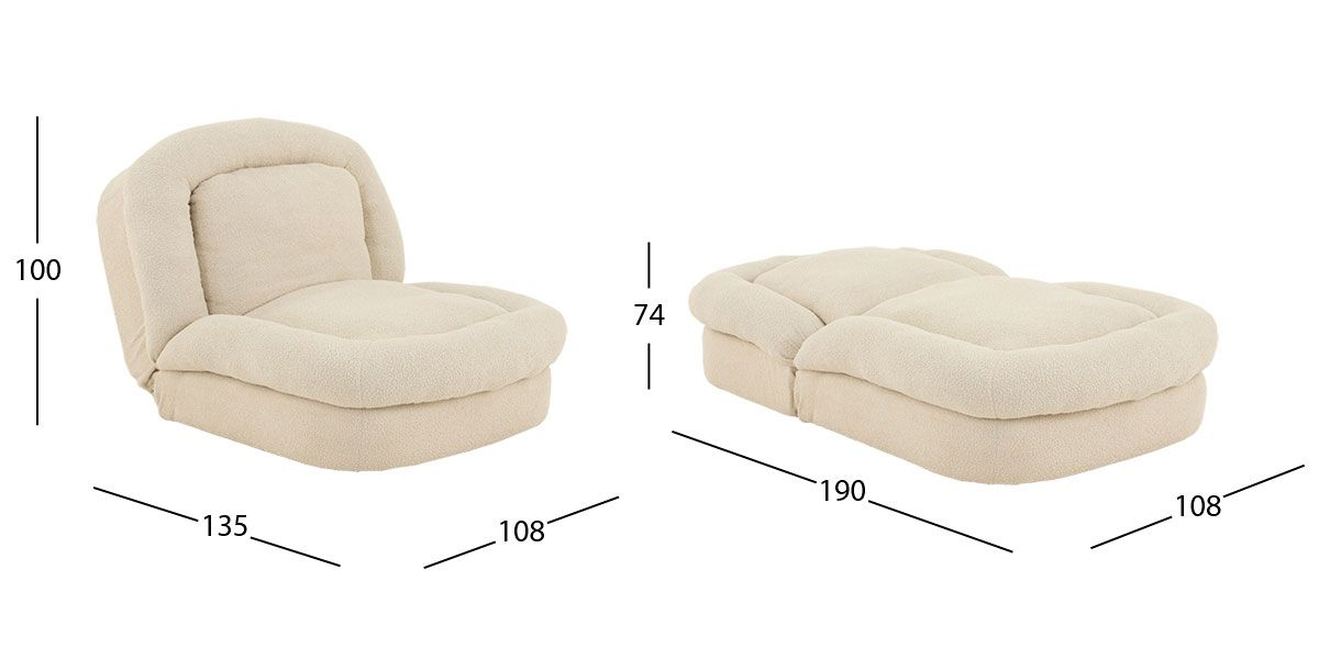 Sillón Extensible Stroller Beige