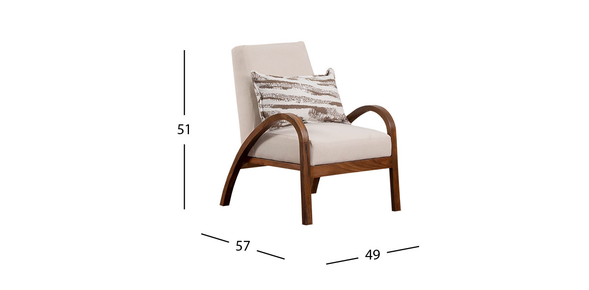 Sillón Ocasional Witt CL Beige