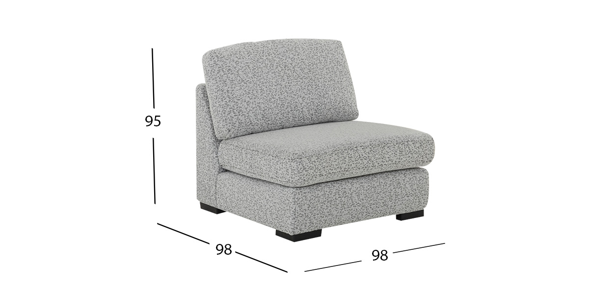 Sillón Sin Brazo Creta Plus Moka