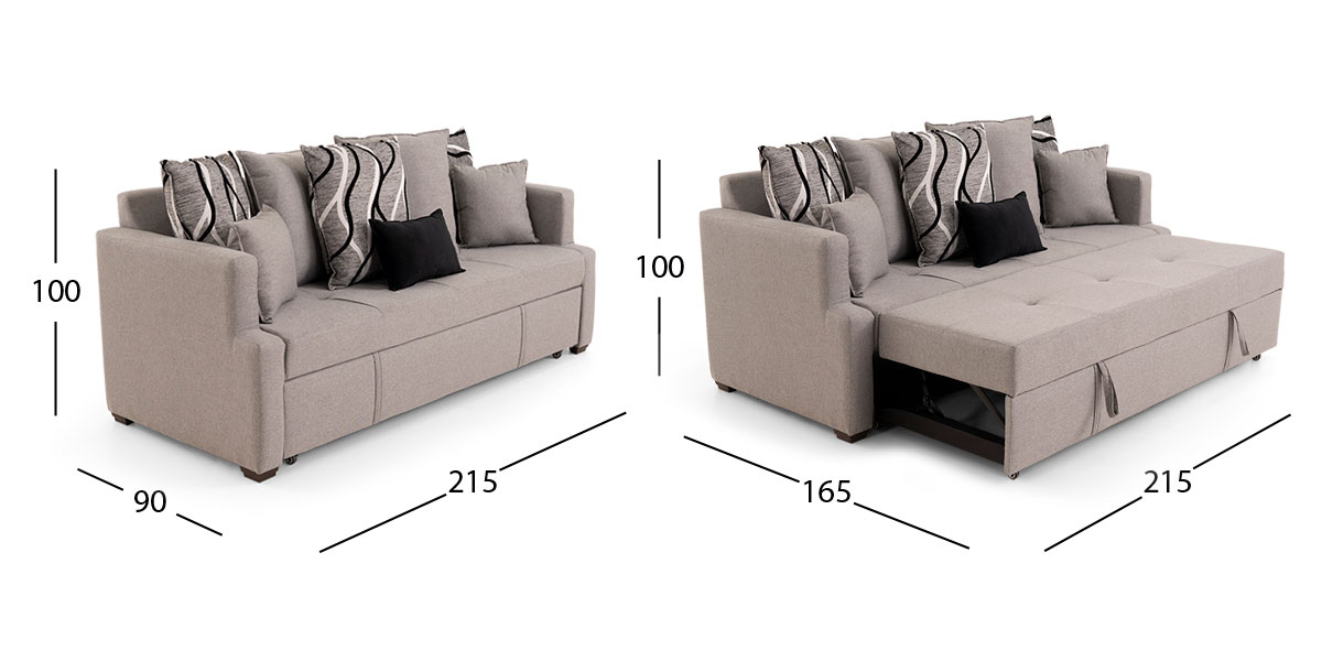 Sofá Cama Valencia Gris