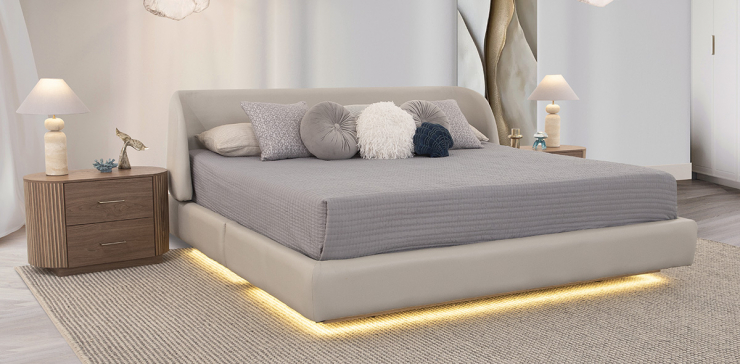 Cama King Size Nova Beige