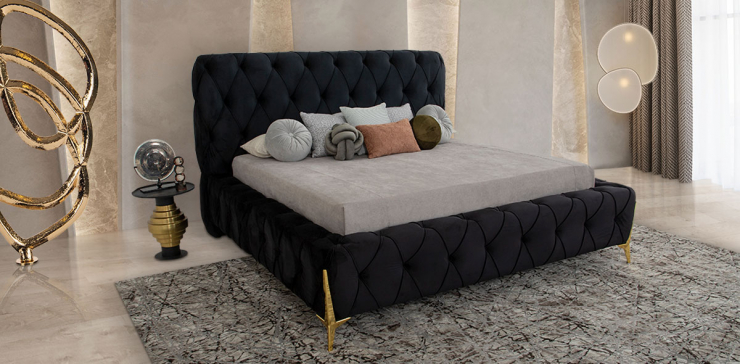 Cama King Size Salvatore Negro