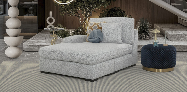 Chaise Long Creta Plus Moka