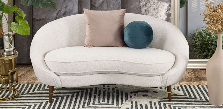 Sofá 2 Plazas Abrassi Beige
