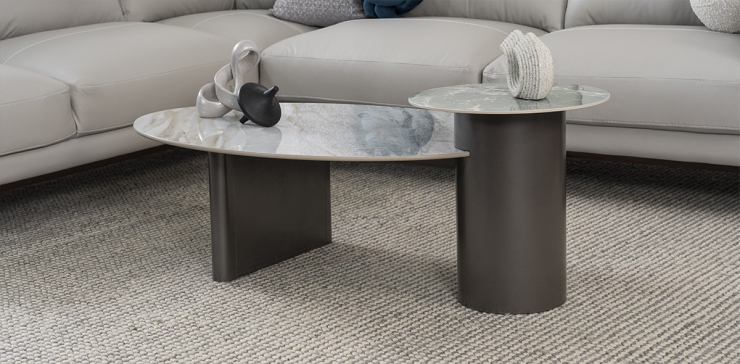 Mesa de Centro Ovalada Wave Multicolor
