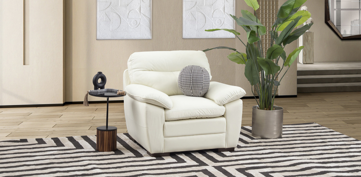 Sillón Piel Match Angels Blanco (Boal)