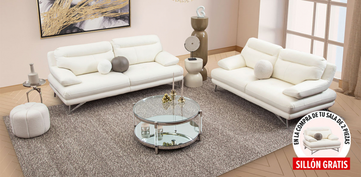 Sala Piel Match Colette Blanco  (Boal)