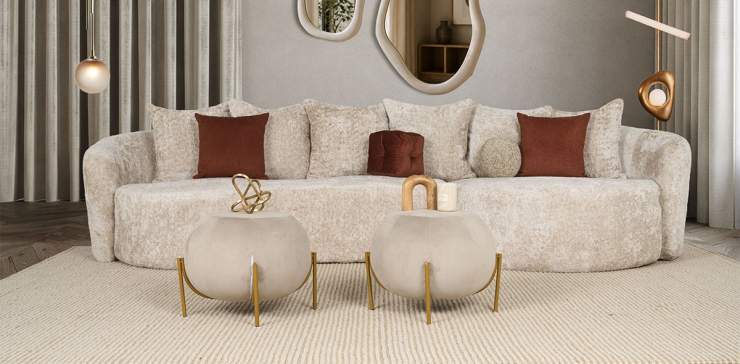 Sala En L Derecha Charlotte Beige