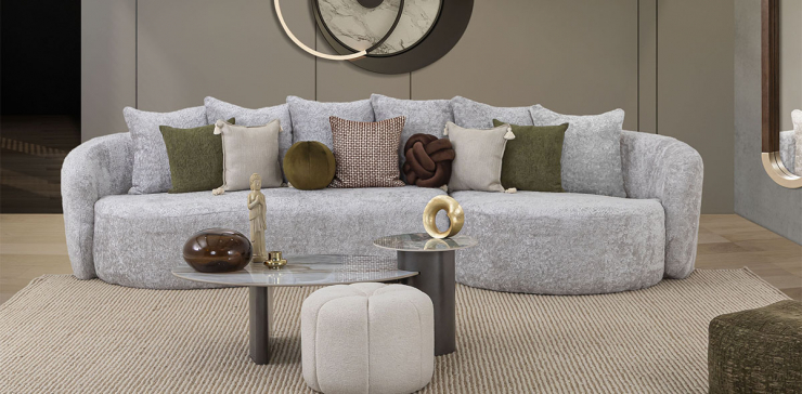 Sala En L Derecha Charlotte Gris