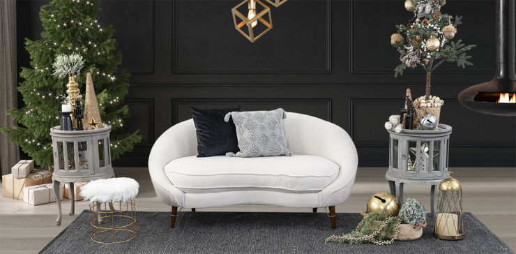 Sofá 2 Plazas Abrassi Beige