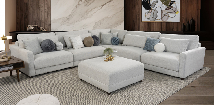 Sala Eland CL Gris 5 Piezas