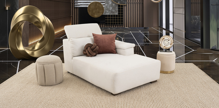 Sillón Largo Cloe CL Beige