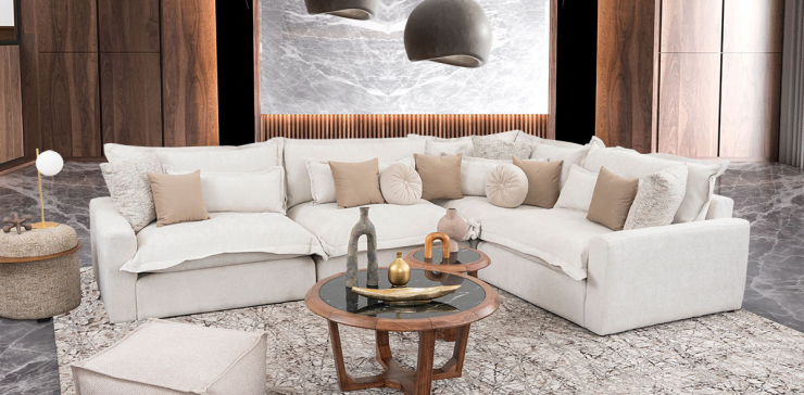 Sala Mariel Beige 4 Piezas